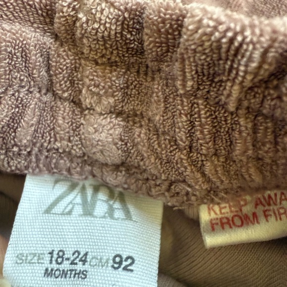 Zara Kids Toddler Matching Terry Set in Mauve color size 18-24 month - Picture 3 of 3